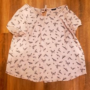 Torrid size 1 bird blouse